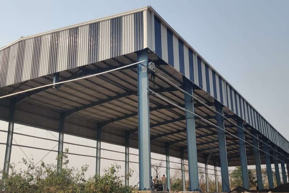 A modern logistics hub showcasing The Future of Warehousing in India with PEB.